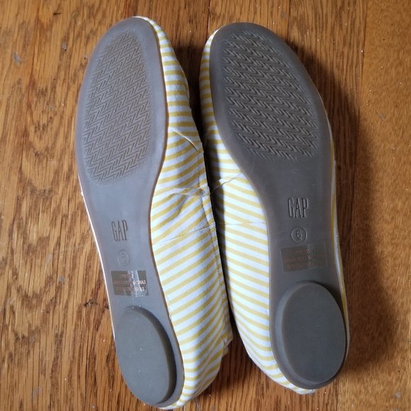 Gap yellow striped flats - Picture 4 of 5